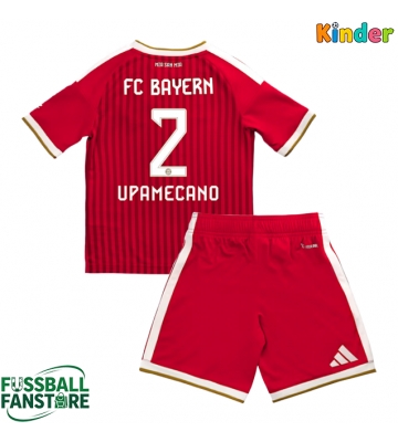Bayern Munich Dayot Upamecano #2 Replik Heimtrikot Kinder 2026-27 Kurzarm (+ Kurze Hosen)